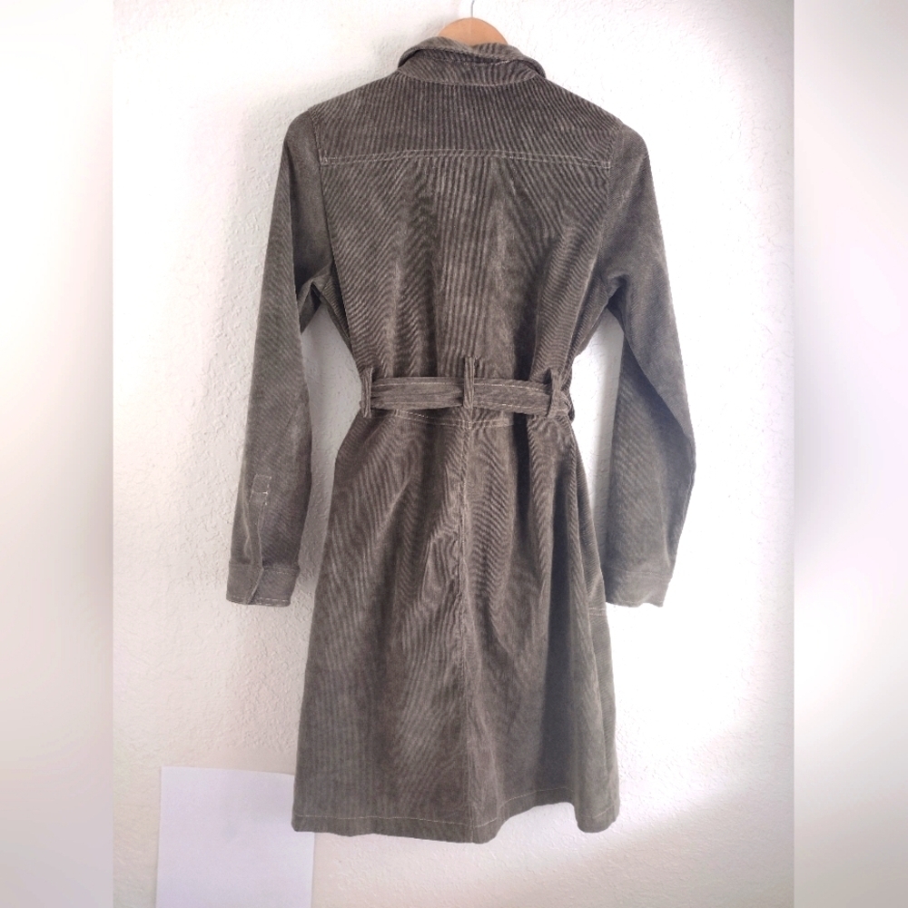 Fashion Nova Olive Corduroy Button Down Dress - Picture 6 of 6